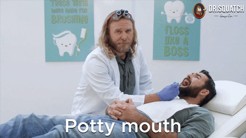 Dental Hygiene Mouth GIF by DrSquatchSoapCo
