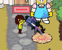 timmie_sabbah pizza goofy snacks undertale GIF