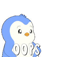 Oh No Oops Sticker by Pudgy Penguins