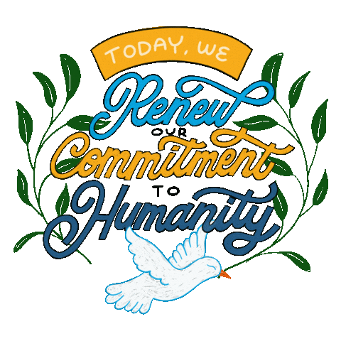 Organize Stronger Together Sticker by GIF Peace a Chance