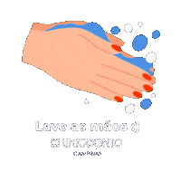 uniodontocampinas wash hands asp lave as mãos uniodonto Sticker