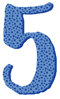 Number Dots Sticker by Pani Dominika