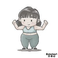 boamakesart workout gym exercise flex Sticker