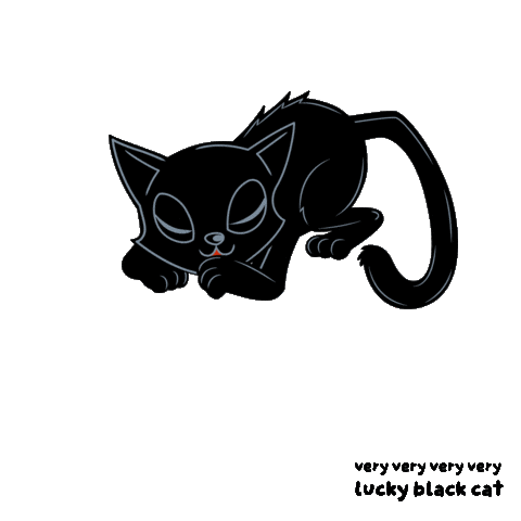 Black Cat Sticker by VeeFriends