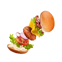 Burger Sticker by LeTorri
