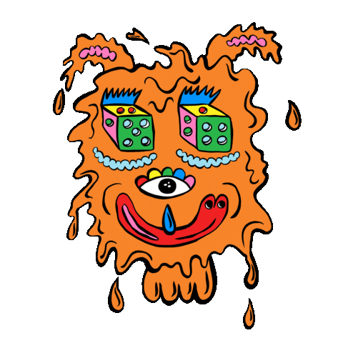 eye dice Sticker by hollysimple