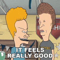It Feels Good Beavis And Butthead GIF by Paramount+