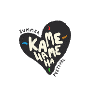 KamehamehaFestvialOfficial love heart festival techno Sticker