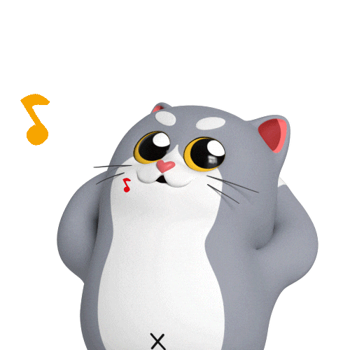 Whistling Lcat Sticker by Liberty Cats Emojis