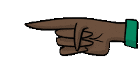 Hand Point Sticker by Artips Factory