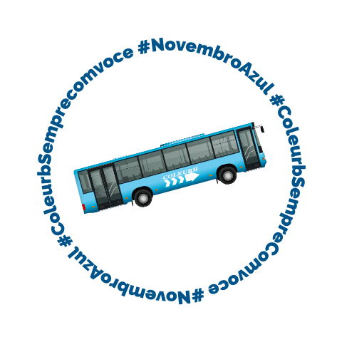 coleurb giphyupload onibus novembro azul transporte coletivo Sticker