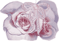 sparkly pink rose GIF