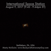 International Space Station GIF by Backyard Astronomy Guy