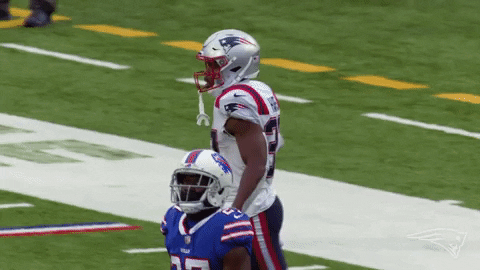 Damien Harris Reaction GIF by New England Patriots