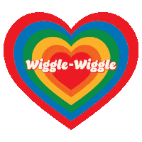 Heart Love Sticker by wiggle wiggle