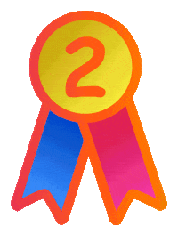 Number 2 2Nd Place Sticker by Troupe429
