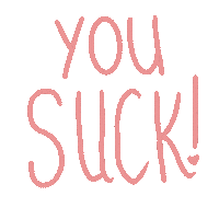 Pink You Suck Sticker
