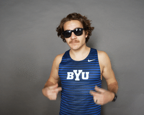Celebration Jersey GIF by BYU Cougars
