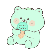 mintchobear happy mood home cooking Sticker