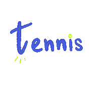 Berlindesign game play tennis tenis Sticker