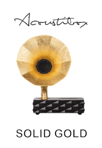 Solid Gold Sticker by Acoustibox