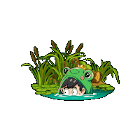 Gamer Frog Sticker by GAM3S.GG