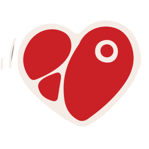 Heart Love Sticker by Omaha Steaks