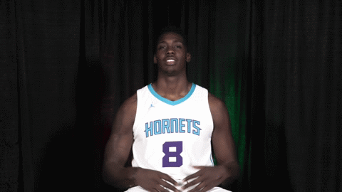basketball wink GIF by Charlotte Hornets
