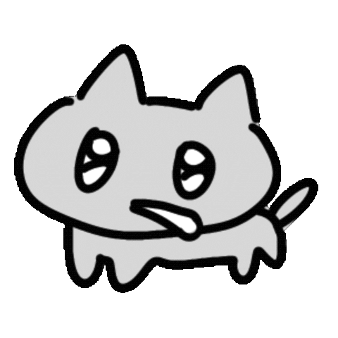 moonii_toon cat walk 고양이 catwalk Sticker