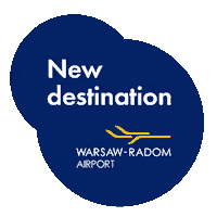 Fly Airport Sticker by Lotnisko Warszawa-Radom