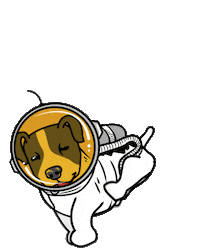 Sebeboekhouders dog space boekhouder sebe Sticker