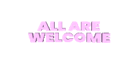 All Are Welcome Sticker by NEW YORK PILATES
