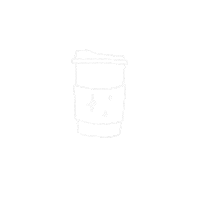 nouchnuz coffee go cup cozy Sticker