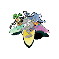 surferdudescomic surferdudes surferdudescomic surfer dudes comic Sticker