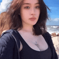 Cute Girl Smoking GIF