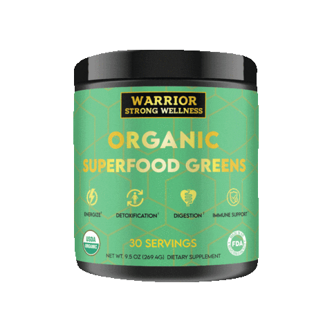warriorstrongwellness greens wsw organic greens warrior strong wellness Sticker