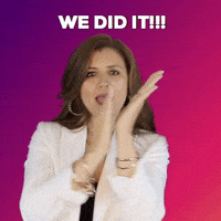 Happy We Did It GIF by Amanda Cee Media