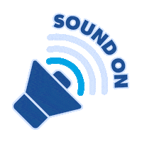 Turn Up Sound Sticker by University of Wisconsin-Stout