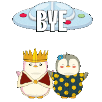 Bye Bye Goodbye Sticker by Pudgy Penguins