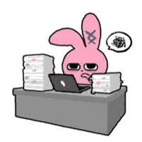 Work Bunnymeme GIF by POPJOYID