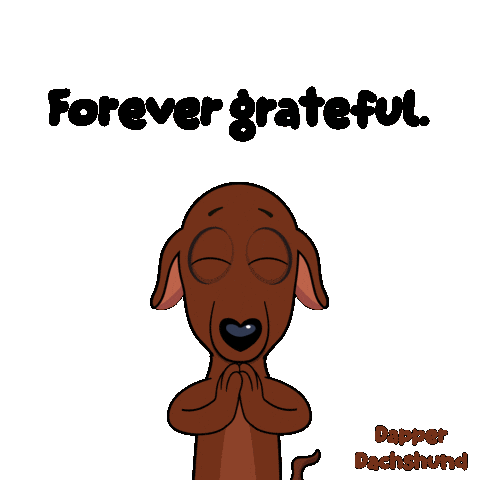 Dog Thank You Sticker by VeeFriends