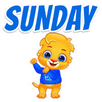 Happy Sunday Sticker by Lucas and Friends by RV AppStudios