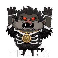 Happy Lets Go Sticker