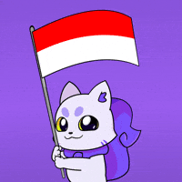 Flag Indonesia GIF by Lucky Kat Studios