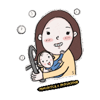 Illustration Mom Sticker