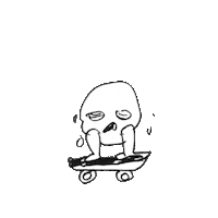 Skate Doodle Sticker