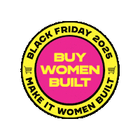 Black Friday Sticker by Buy Women Built