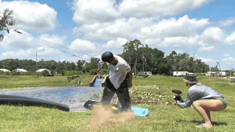 Chain Wakeboarding GIF