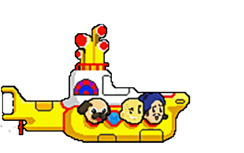 8bit beatles Sticker