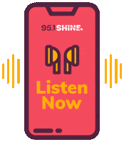 Listen Now Christian Radio Sticker by 95.1 SHINE-FM